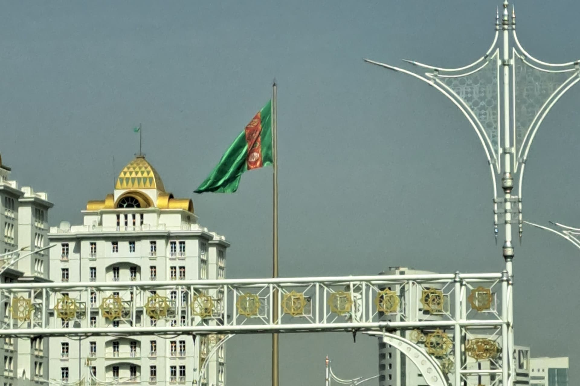 White marble buildings in Ashgabat