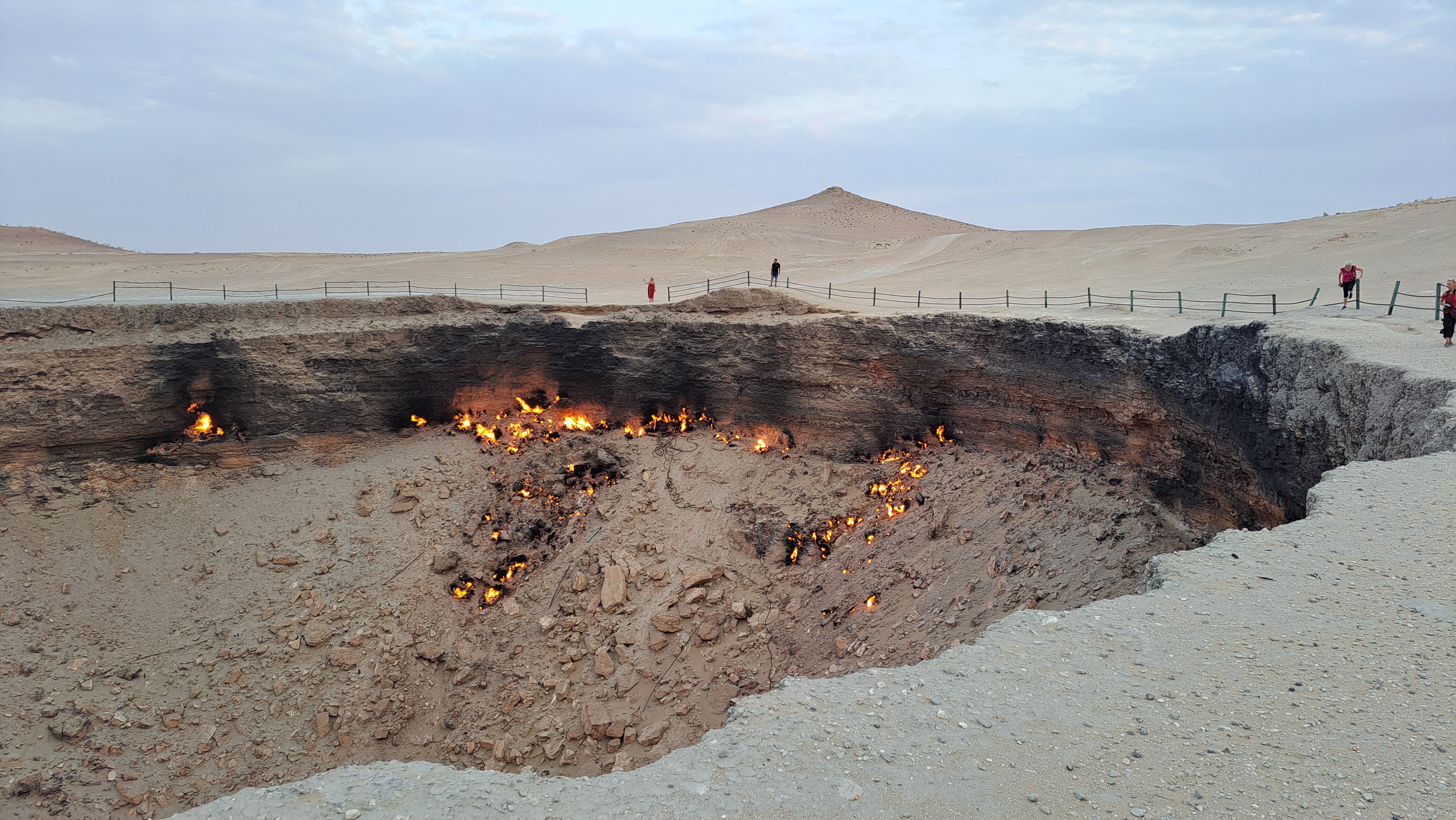 Darvaza Gas Crater During the Day